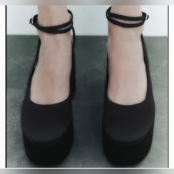 Zara high heel platform slingback shoes - Picture 5 of 5